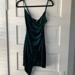Emerald mini dress